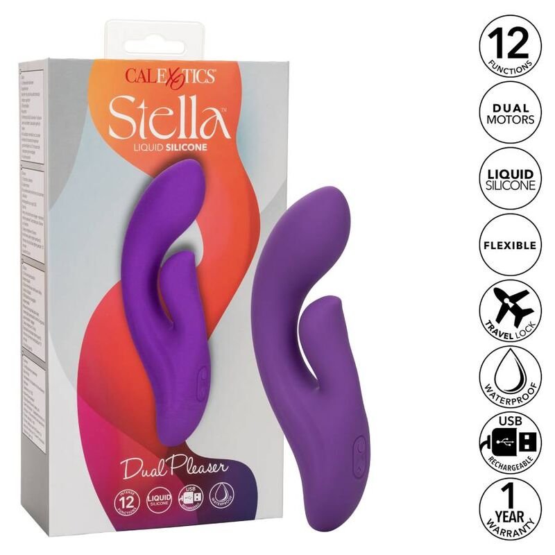 CALEXOTICS - STELLA DUAL PLEASER VIOLETA - JUGUETES BIENESTAR - El Arte del Placer