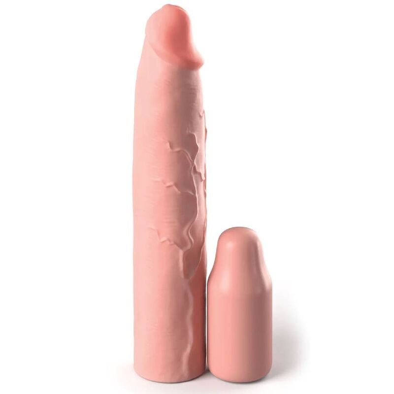 FANTASY X- TENSIONS - PIPEDREAMS SLEEVE 22,86 CM + 7,62 CM PLUG SKIN - Accesorios para el pene - El Arte del Placer