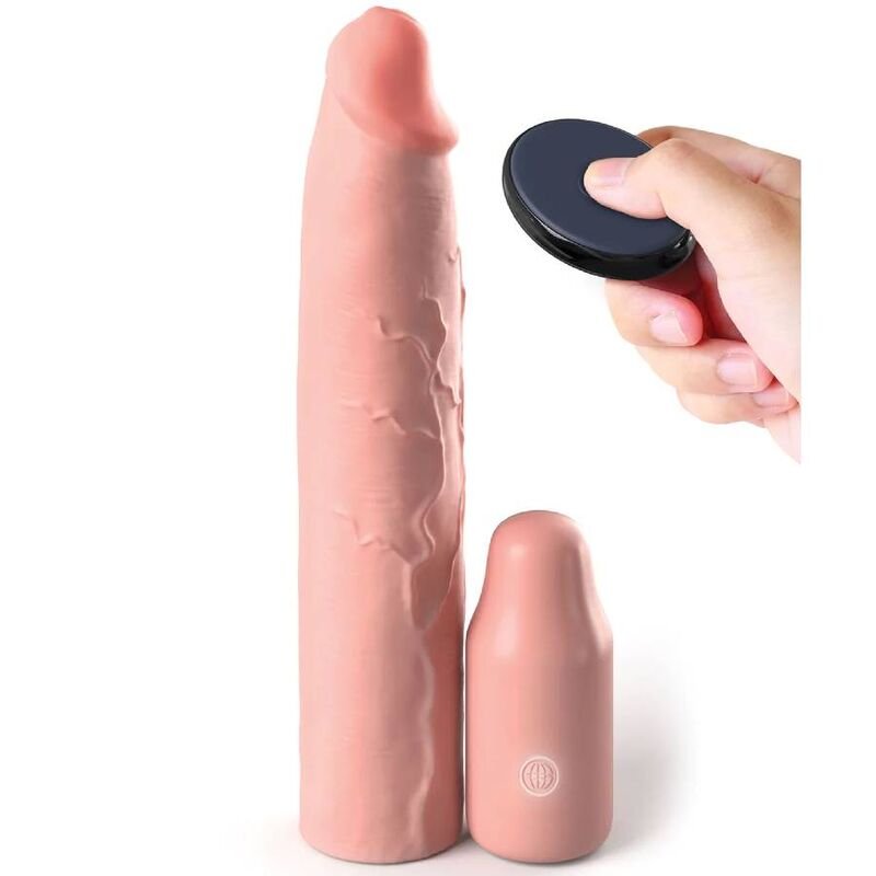 FANTASY X- TENSIONS - PIPEDREAMS SLEEVE 22,86 CM + 7,62 CM PLUG REMOTE SKIN - Accesorios para el pene - El Arte del Pla…