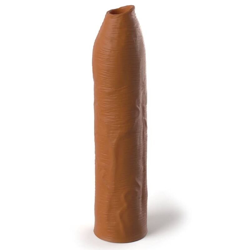 FANTASY X- TENSIONS - PIPEDREAMS EXTENSIÓN SLEEVE UNCUT 17,78 CM CARAMEL - Accesorios para el pene - El Arte del Placer