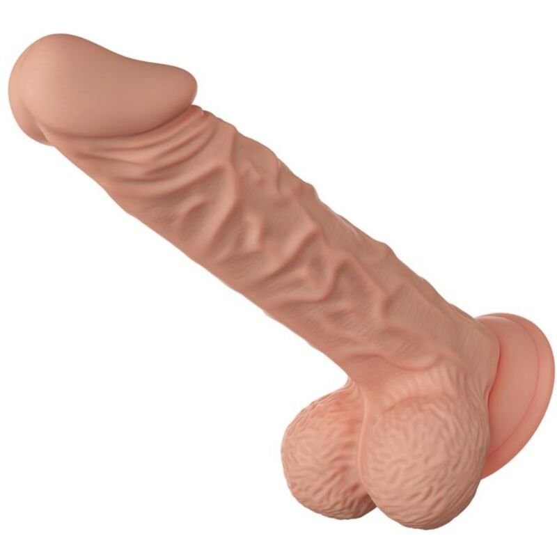 BAILE - BEAUTIFUL ENCOUNTER BURAQ DILDO REALÍSTICO FLEXIBLE 24 CM NATURAL - Dildos sin Vibración - El Arte del Placer