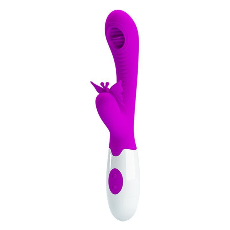 PRETTY LOVE - MOTH LICKING & VIBRATING LILA - JUGUETES BIENESTAR - El Arte del Placer