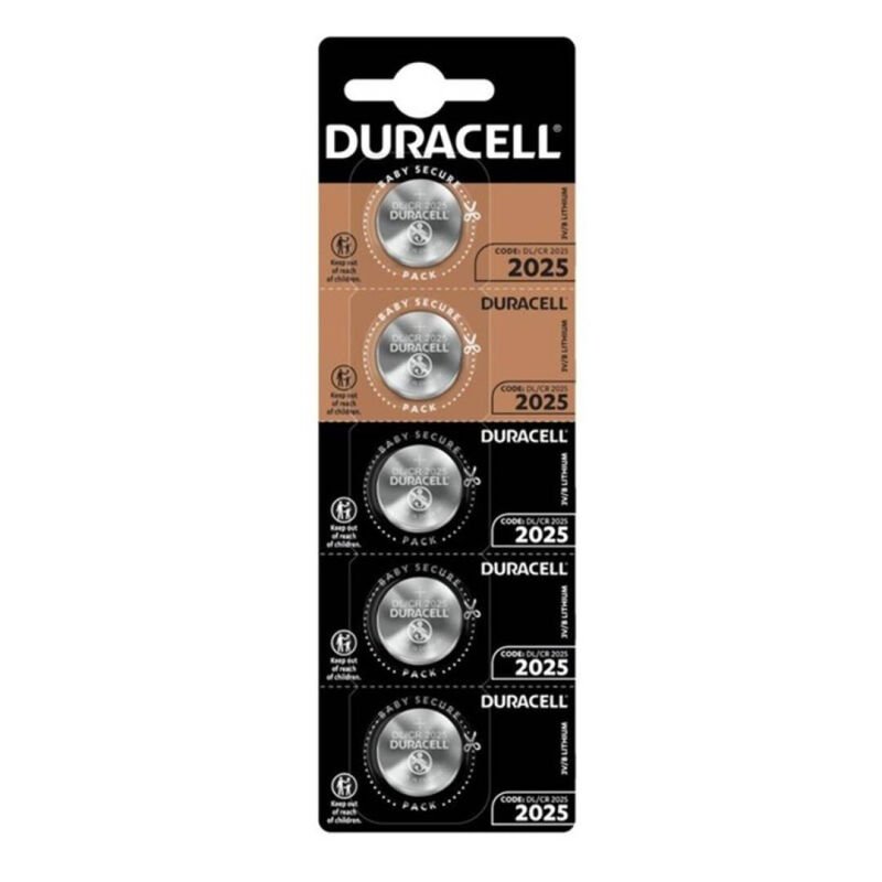 DURACELL - PILA BOTON LITIO CR2025 3V BLISTER*5 - ARTÍCULOS VARIOS - El Arte del Placer