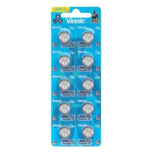 VINNIC - PILA BOTON ALCALINA AG13 L1154F LR44 BLISTER*10 - ARTÍCULOS VARIOS - El Arte del Placer
