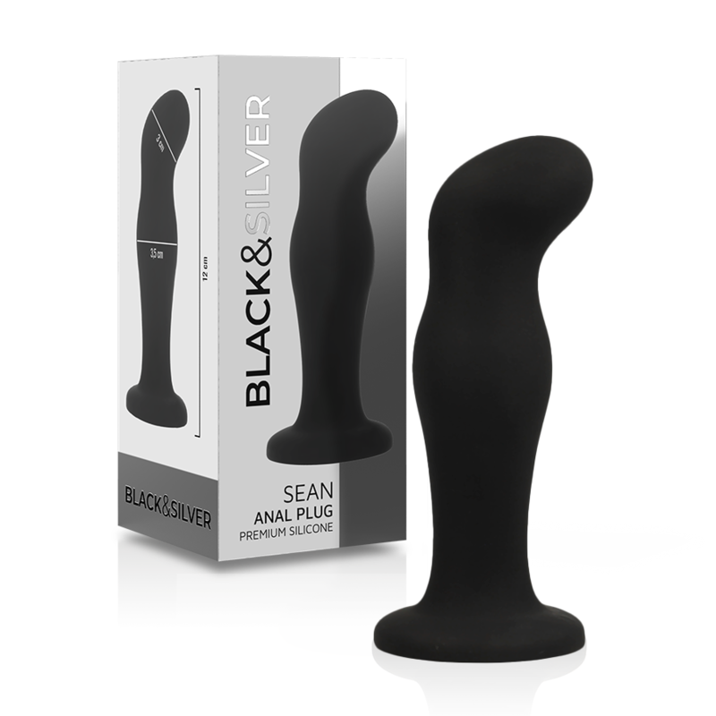 BLACK&SILVER - SEAN PLUG ANAL SILICONA PREMIUM NEGRO - Anal - El Arte del Placer