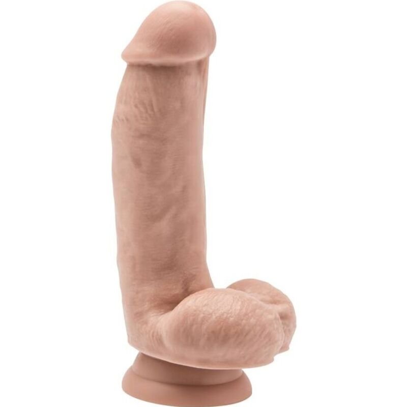 GET REAL - DILDO 12 CM CON TESTÍCULOS NATURAL - Dildos sin Vibración - El Arte del Placer