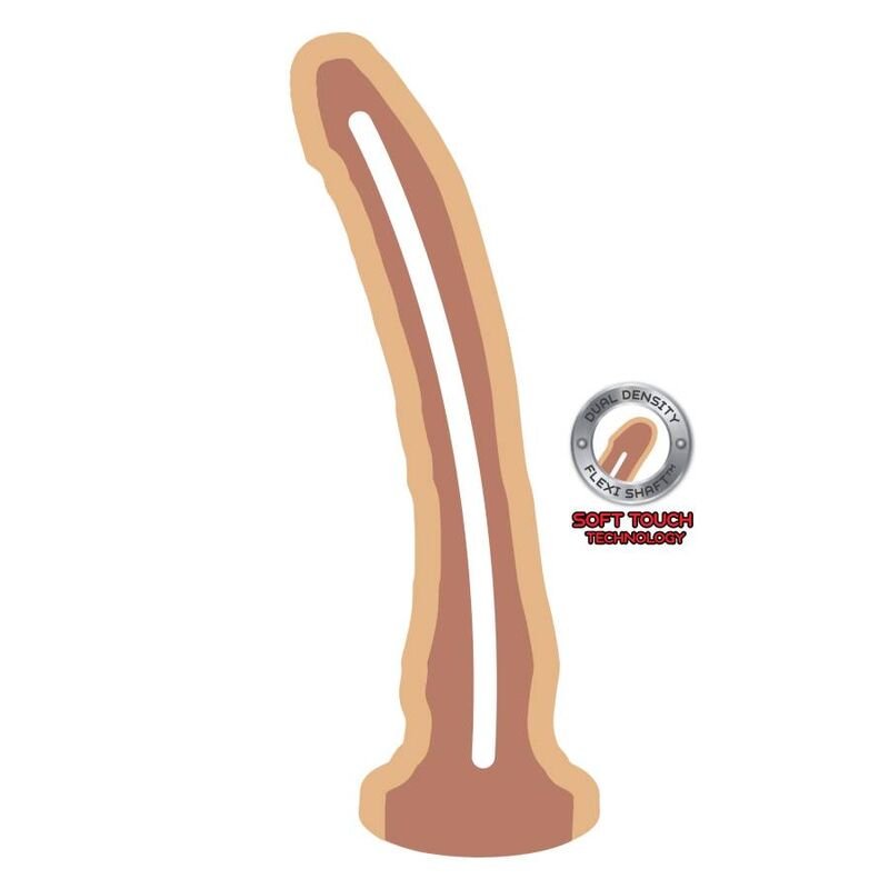 GET REAL - DUAL DENSITY DONG 20,5 CM NATURAL - Dildos sin Vibración - El Arte del Placer