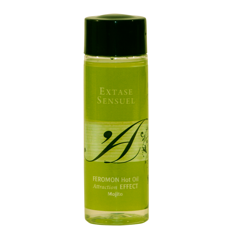 EXTASE SENSUAL - ACEITE MASAJE EFECTO CALOR CON FEROMONAS MOJITO 100 ML - Con efecto calor - El Arte del Placer