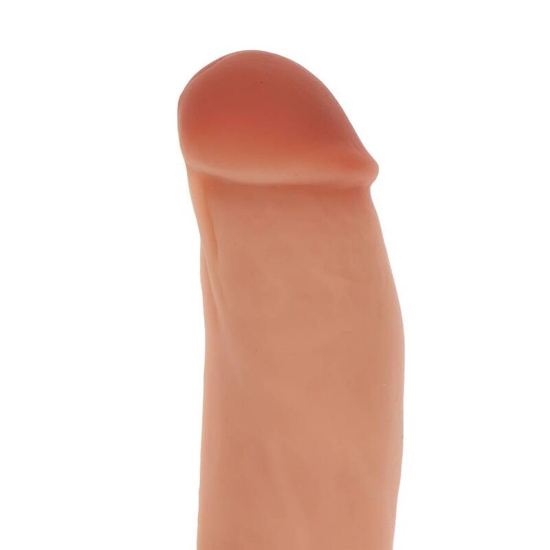 GET REAL - DILDO SILICONA 18 CM CON TESTÍCULOS NATURAL - Dildos sin Vibración - El Arte del Placer