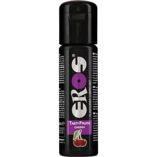 EROS - TASTY FRUITS LUBRICANTE CEREZA 100 ML - Con deliciosos Sabores - El Arte del Placer