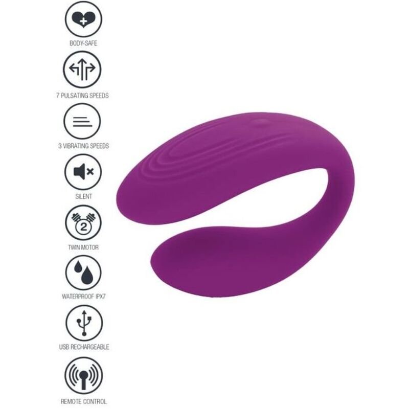 XOCOON - BOUND LOVE VIBRADOR PARA PAREJAS MORADO - Estimuladores - El Arte del Placer