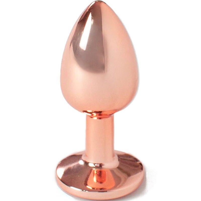 SECRETPLAY - METAL BUTT PLUG ORO ROSA TALLA S 7 CM - Anal - El Arte del Placer