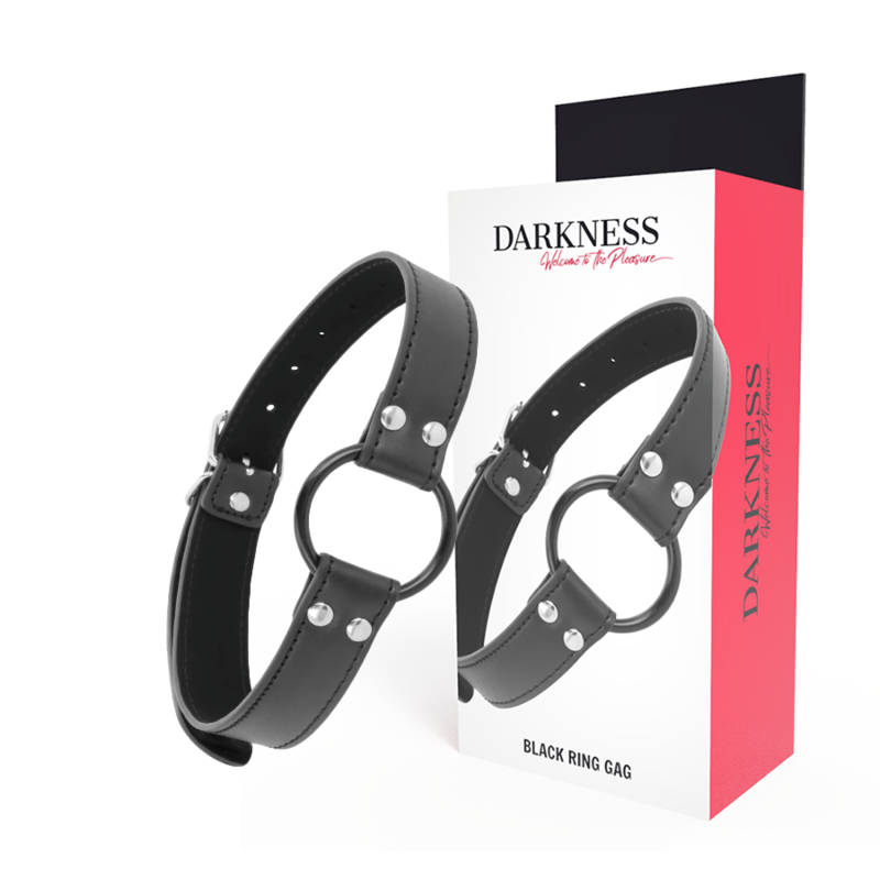 DARKNESS - MORDAZA CON ANILLA DIAMETRO 3.6 CM - BDSM & BONDAGE - El Arte del Placer