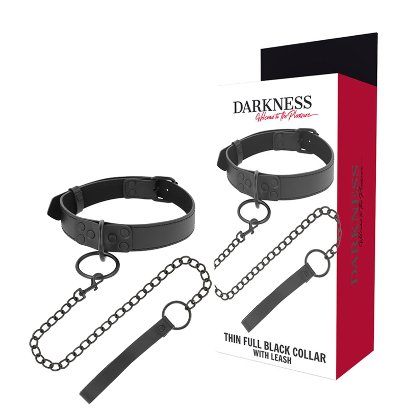 DARKNESS – COLLAR CON CADENA - BDSM & BONDAGE - El Arte del Placer