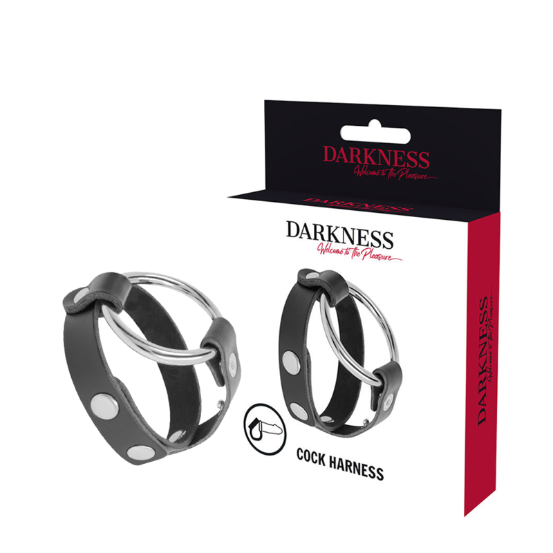 DARKNESS - ANILLO PARA PENE Y TESTÍCULOS BDSM - Accesorios para el pene - El Arte del Placer