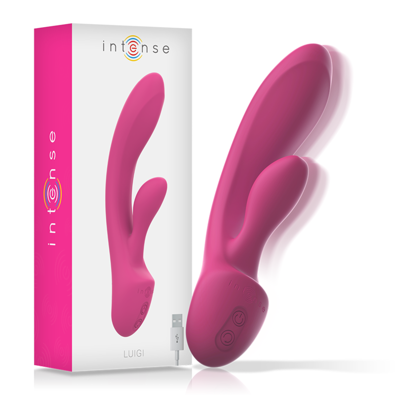 INTENSE – LUIGI VIBRADOR RABBIT SILICONA LIQUIDA - JUGUETES BIENESTAR - El Arte del Placer