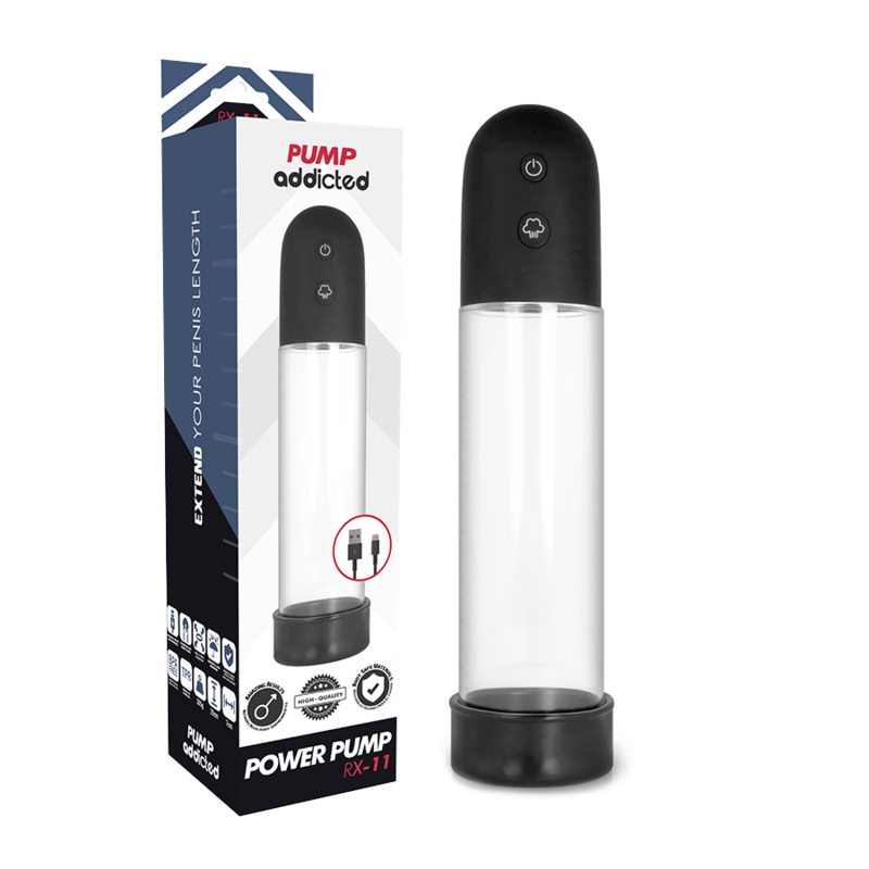PUMP ADDICTED - BOMBA ERECCIÓN RX11 AUTOMATICA - Accesorios para el pene - El Arte del Placer