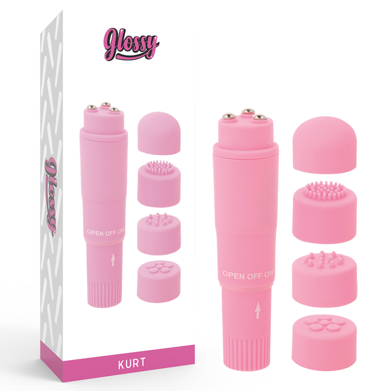 GLOSSY – POCKET KURT MASAJEADOR - JUGUETES BIENESTAR - El Arte del Placer