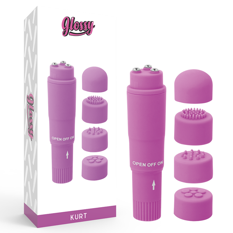 GLOSSY – POCKET KURT MASAJEADOR - JUGUETES BIENESTAR - El Arte del Placer