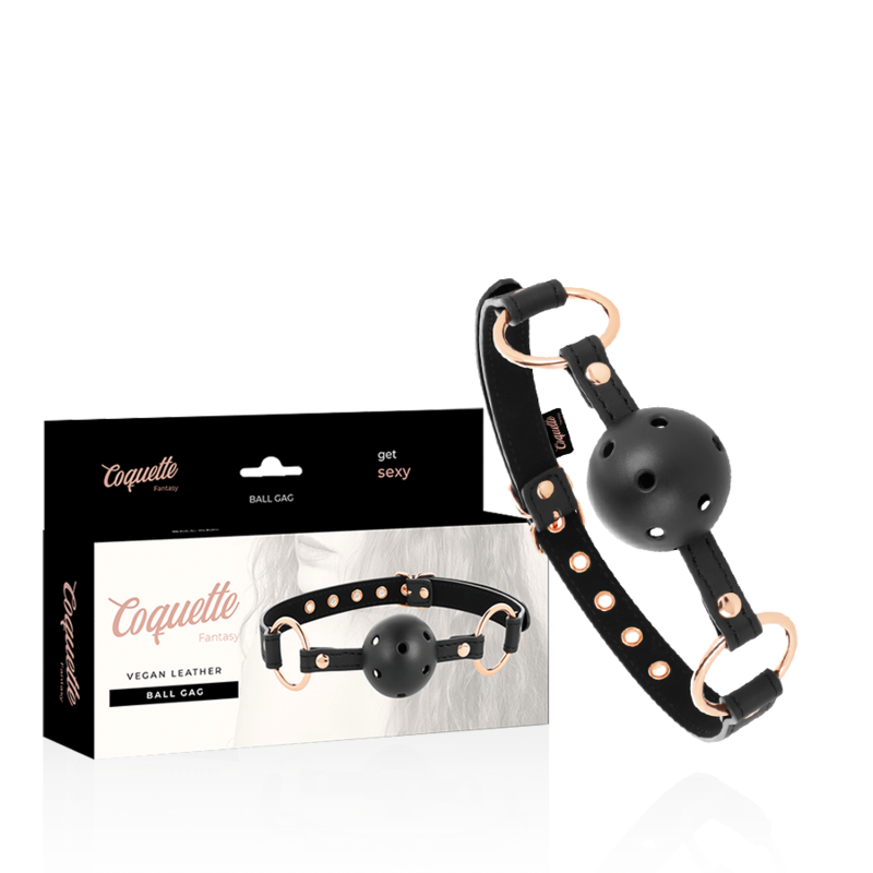 COQUETTE CHIC DESIRE - FANTASY MORDAZA TRANSPIRABLE CUERO VEGANO - BDSM & BONDAGE - El Arte del Placer
