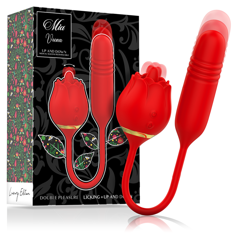 MIA - VIENA DOUBLE PLEASURE LICKING + UP AND DOWN - Estimuladores - El Arte del Placer