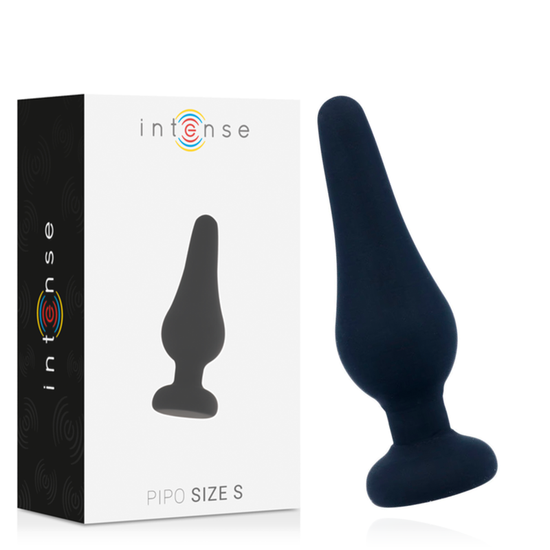 INTENSE - ANAL PLUG PIPO S SILICONE NEGRO 9.8 CM - Anal - El Arte del Placer