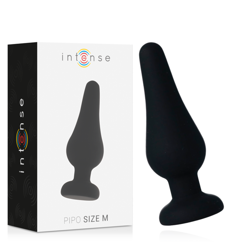 INTENSE - ANAL PLUG PIPO M SILICONE NEGRO 11 CM - Anal - El Arte del Placer