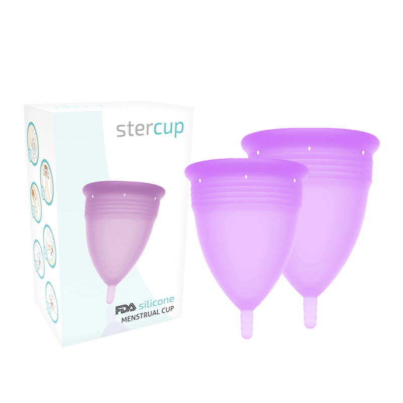 STERCUP – PACK COPA MENSTRUAL SILICONA FDA TALLA + - Copas vaginales - El Arte del Placer