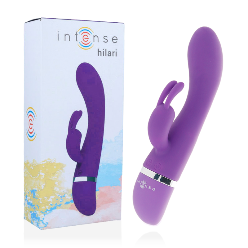 INTENSE - HILARI VIBRADOR LILA SILICONA LUXE - JUGUETES BIENESTAR - El Arte del Placer