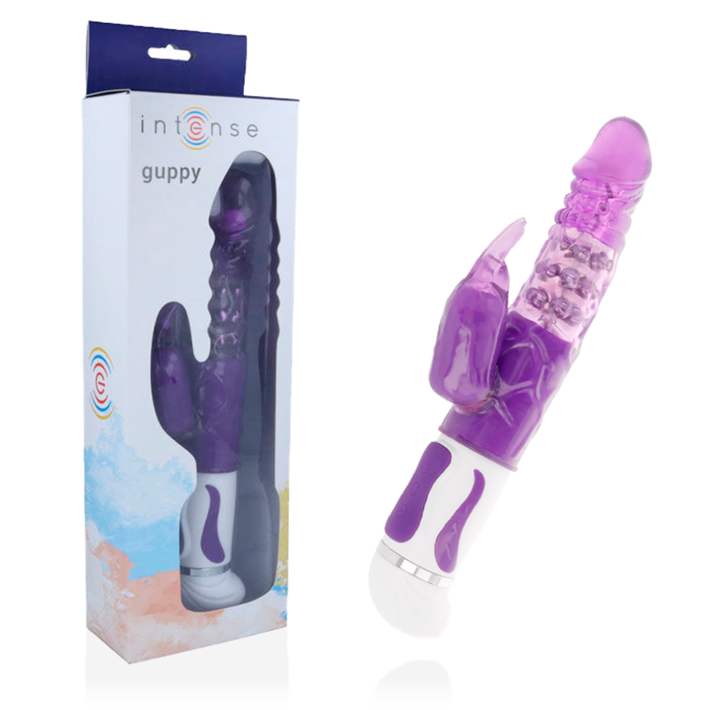 INTENSE - GUPPY VIBRADOR ROTADOR LILA - JUGUETES BIENESTAR - El Arte del Placer