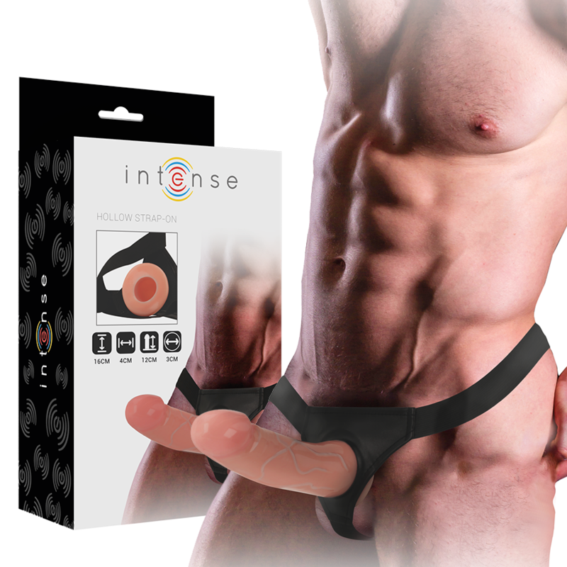 INTENSE - ARNÉS HUECO CON DILDO 16 X 3 CM - Arneses - El Arte del Placer