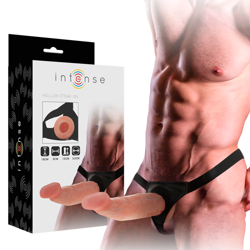 INTENSE - ARNÉS HUECO CON DILDO 18 X 3.5 CM - Arneses - El Arte del Placer