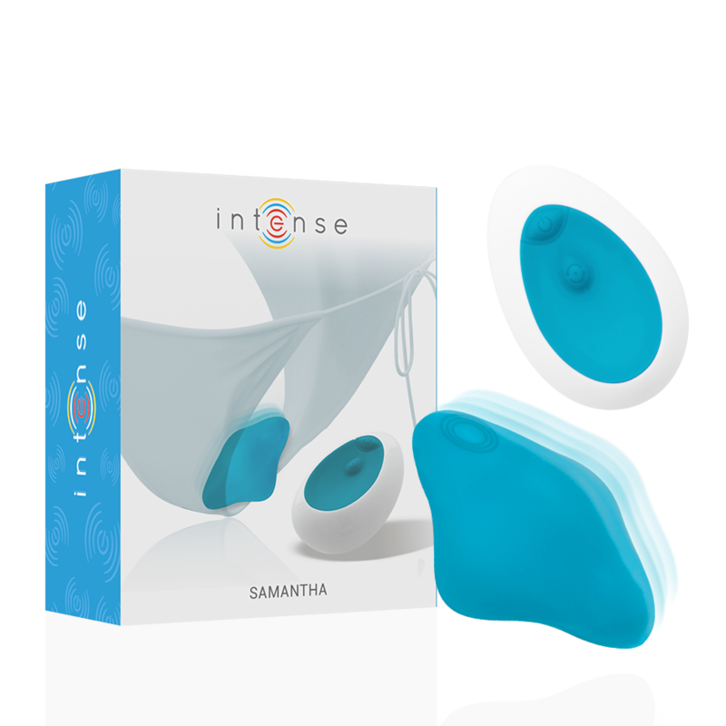 INTENSE - SAMANTHA PANTIE CONTROL REMOTO AZUL - JUGUETES BIENESTAR - El Arte del Placer