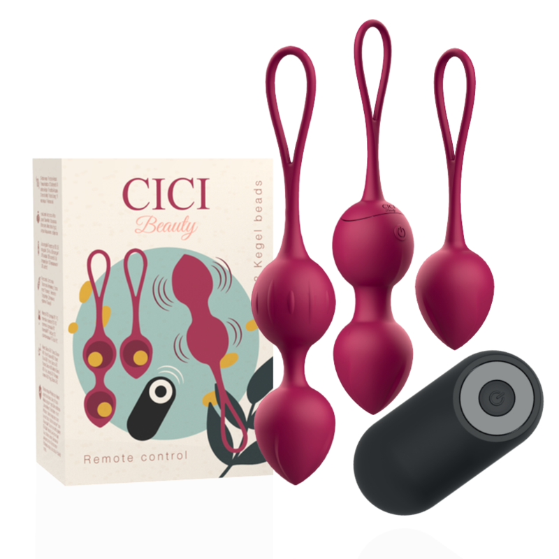 CICI BEAUTY - PREMIUM SILICONE 3 VIBRATING KEGEL BEADS REMOTE CONTROL - JUGUETES BIENESTAR - El Arte del Placer