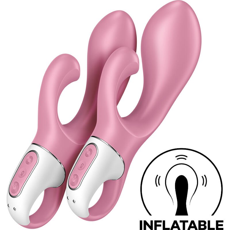SATISFYER - AIR PUMP BUNNY 2 ROSA - JUGUETES BIENESTAR - El Arte del Placer