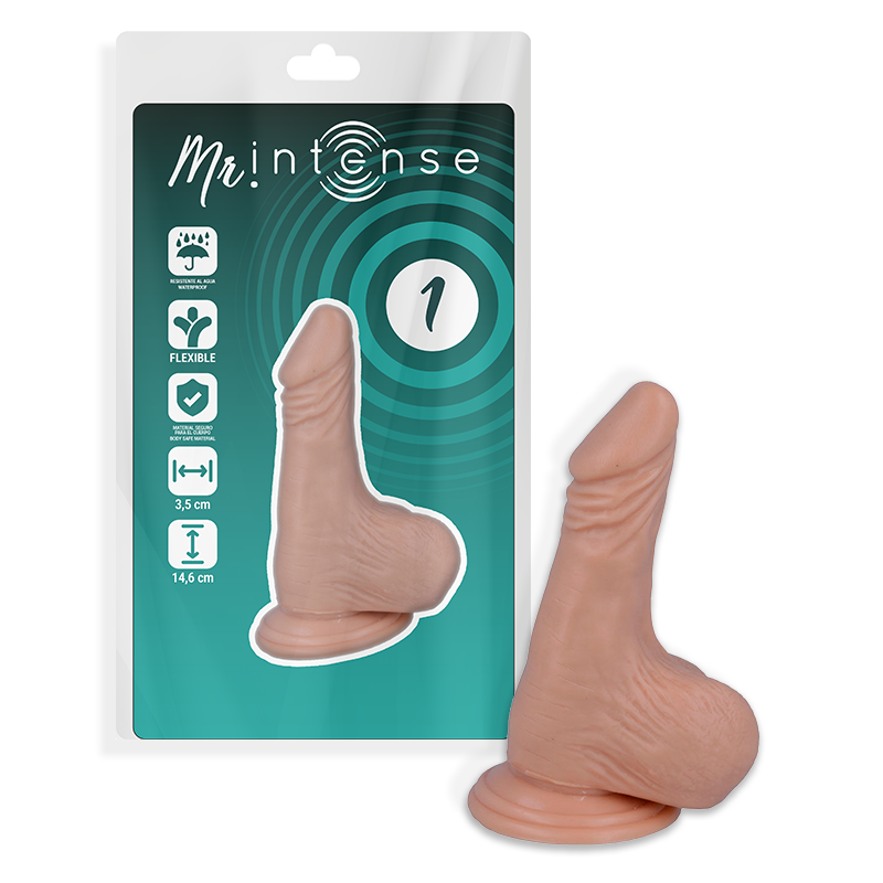 MR INTENSE - 1 PENE REALÍSTICO 14.6 CM -O- 3.5 CM - Dildos sin Vibración - El Arte del Placer