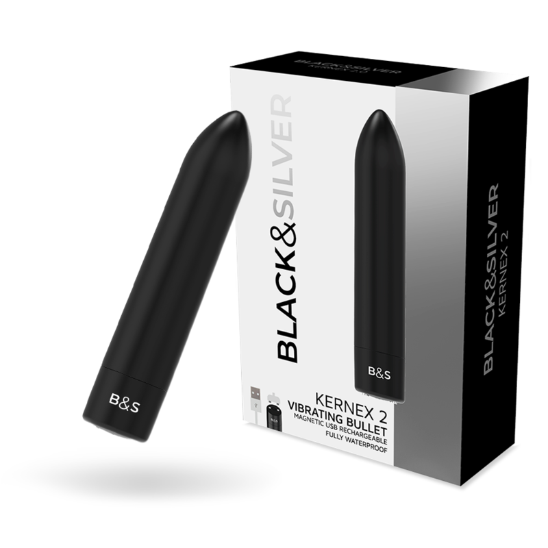 BLACK&SILVER - BALA MAGNETICA VIBRADORA KERNEX 2 NEGRO - JUGUETES BIENESTAR - El Arte del Placer