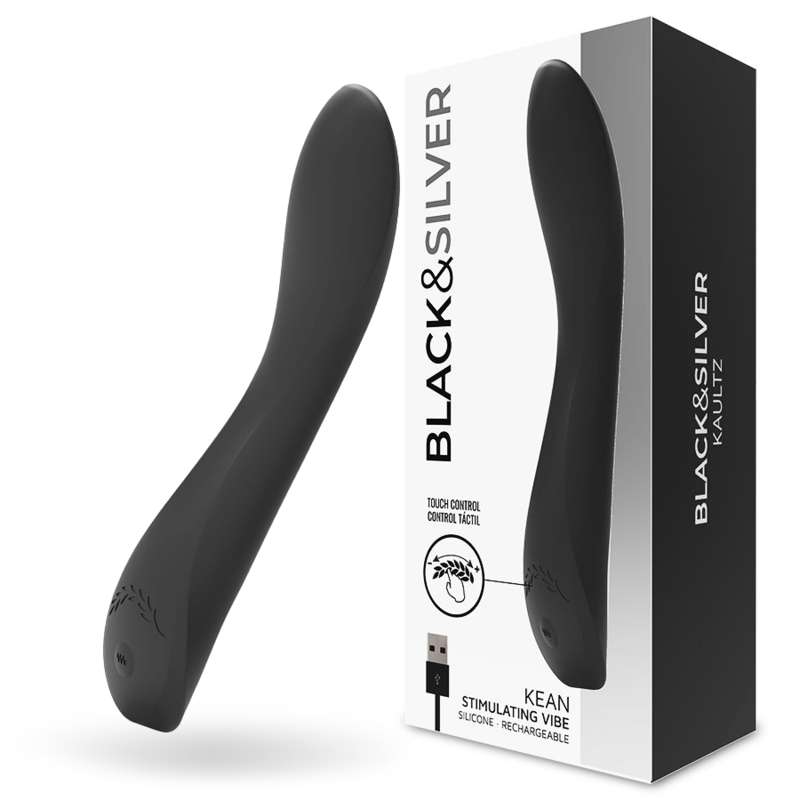 BLACK&SILVER - KEAN VIBRADOR TOUCH CONTROL - JUGUETES BIENESTAR - El Arte del Placer