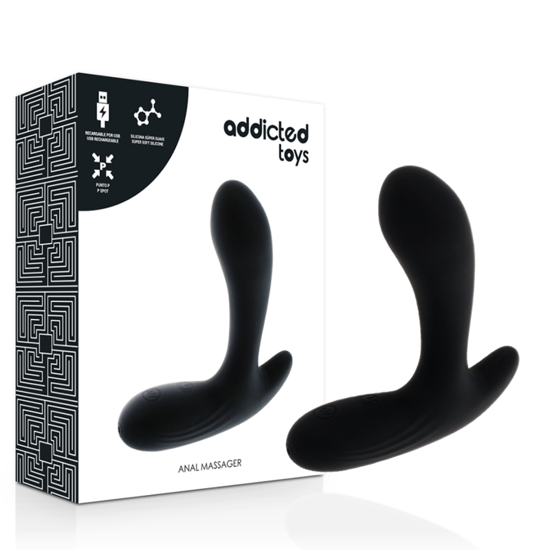 ADDICTED TOYS - ANAL MASSAGER BLACK VIBRATION - Anal - El Arte del Placer