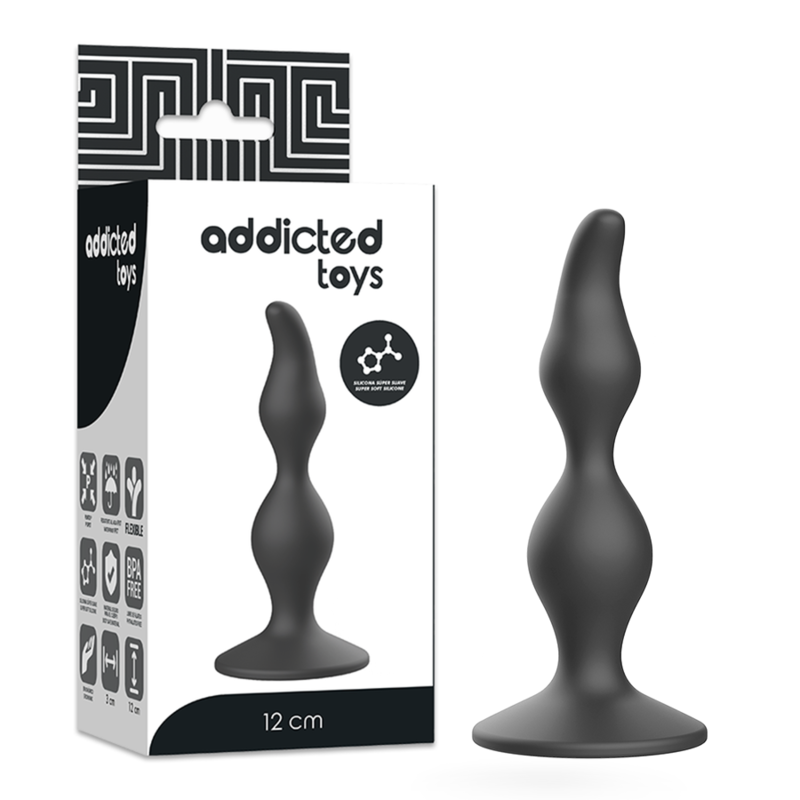 ADDICTED TOYS - ANAL SEXUAL PLUG 12 CM NEGRO - Anal - El Arte del Placer