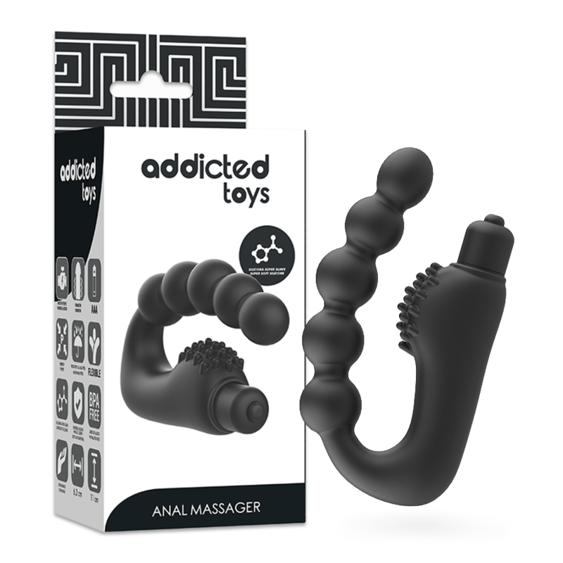 ADDICTED TOYS - MASAJEADOR ANAL PROSTÁTICO CON VIBRACIÓN - Anal - El Arte del Placer