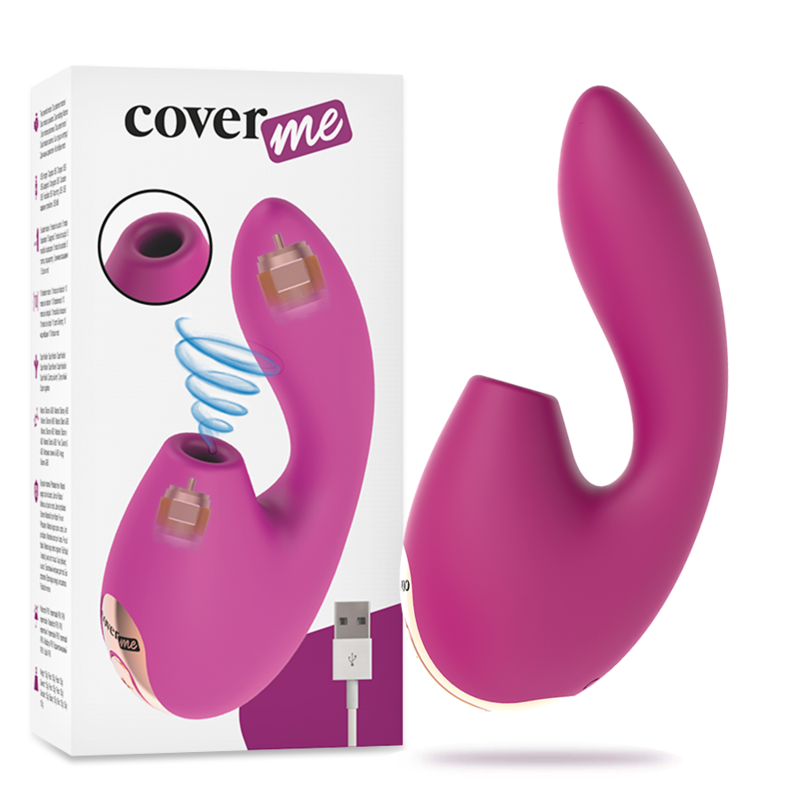 COVERME - CLITORAL SUCCIONADOR & VIBRADOR POTENTE G-SPOT RUSH - Estimuladores - El Arte del Placer