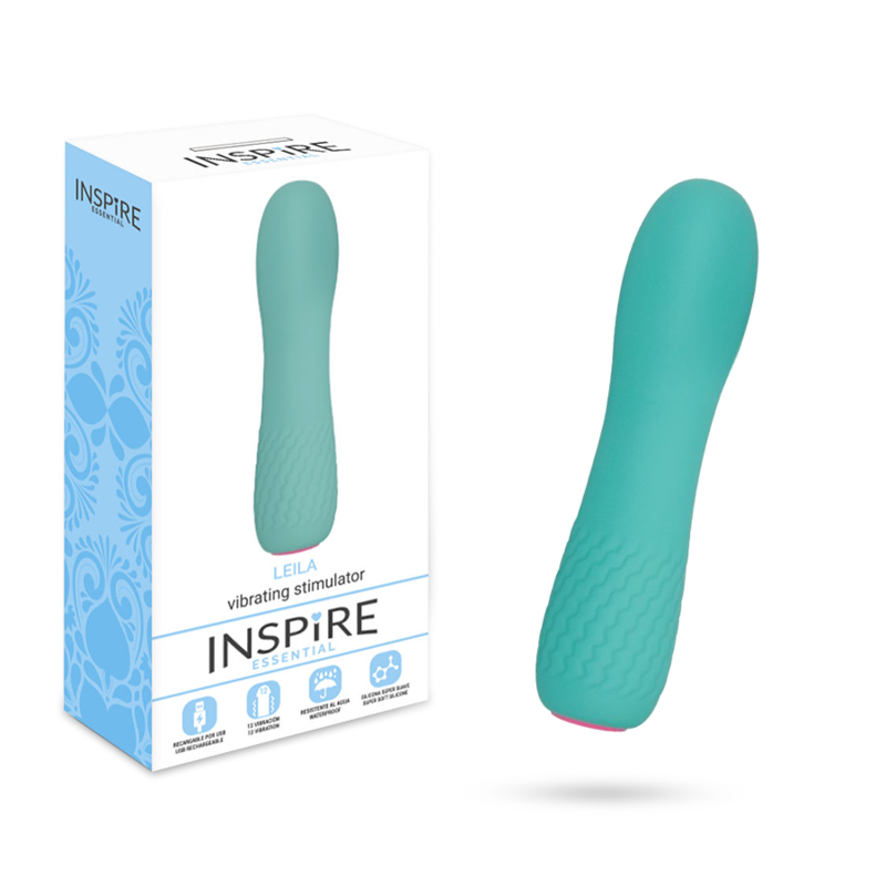 INSPIRE ESSENTIAL - LEILA VIBRADOR TURQUESA - JUGUETES BIENESTAR - El Arte del Placer