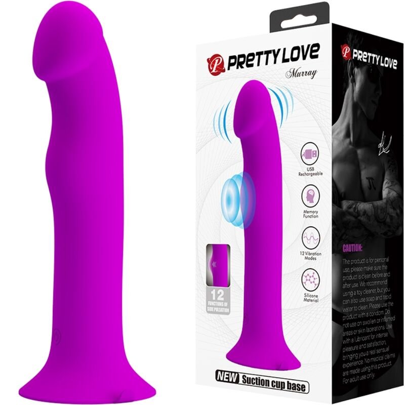 PRETTY LOVE - MURRAY VIBRADOR Y ESTIMULADOR PUNTO G MORADO - JUGUETES BIENESTAR - El Arte del Placer