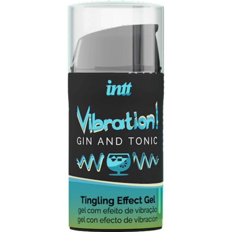INTT - POTENTE ESTIMULANTE ÍNTIMO GEL VIBRADOR LIQUIDO GIN & TONIC 15ML - DROGUERÍA - El Arte del Placer