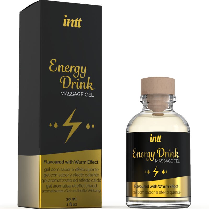 INTT MASSAGE & ORAL SEX - GEL DE MASAJE CON SABOR A BEBIDA ENERGETÍCA Y EFECTO CALOR - Con efecto calor - El Arte del P…