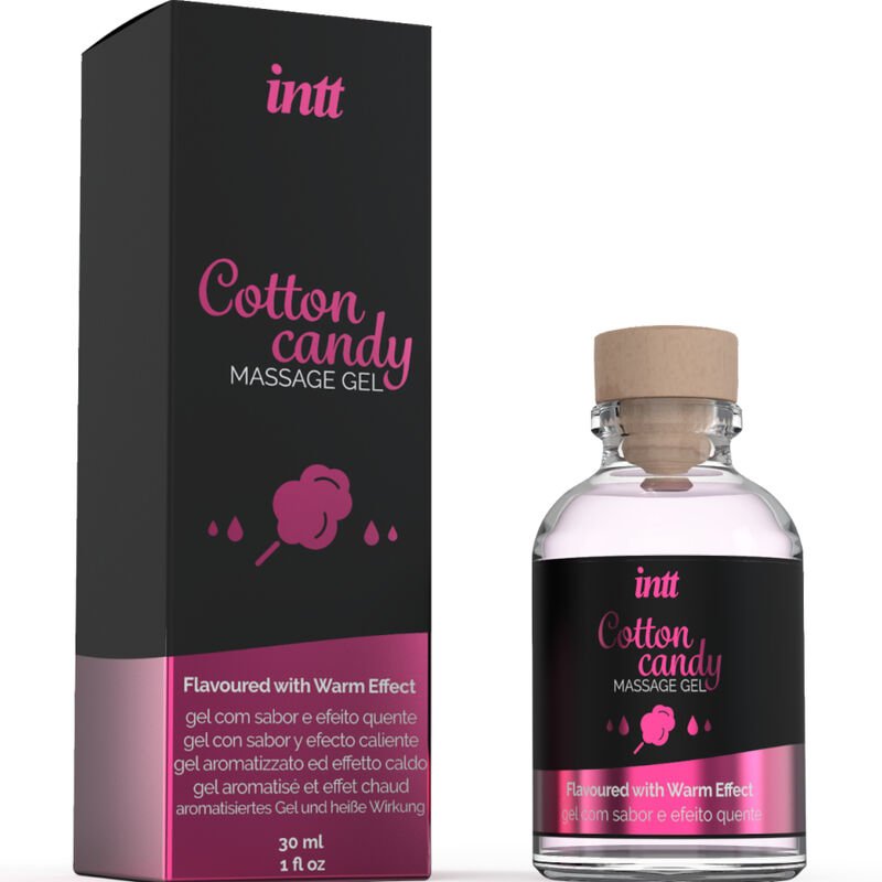 INTT MASSAGE & ORAL SEX - GEL DE MASAJE CON SABOR A ALGODÓN DE AZUCAR Y EFECTO CALOR - Con efecto calor - El Arte del P…