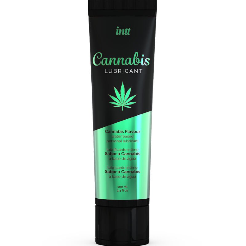 INTT LUBRICANTS - LUBRICANTE INTIMO BASE AGUA CON SABOR A CANNABIS - Con deliciosos Sabores - El Arte del Placer