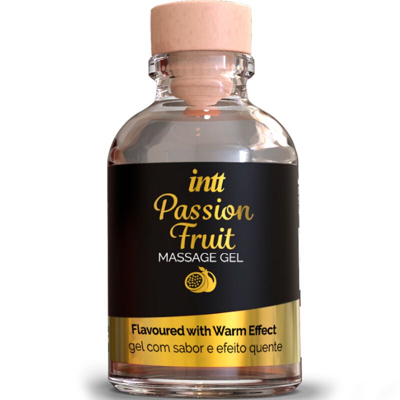 INTT MASSAGE & ORAL SEX - GEL DE MASAJE SABOR A FRUTA DE LA PASIÓN EFECTO CALOR - Con efecto calor - El Arte del Placer