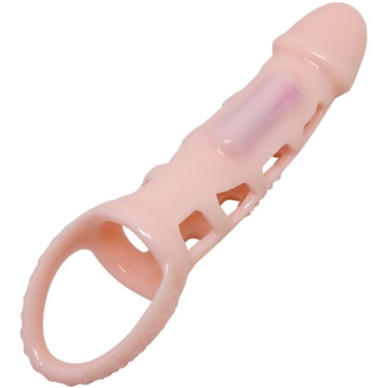 PRETTY LOVE - HARRISON FUNDA EXTENSORA PENE CON VIBRACIÓN Y STRAP 13.5 CM - Accesorios para el pene - El Arte del Placer